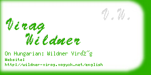 virag wildner business card